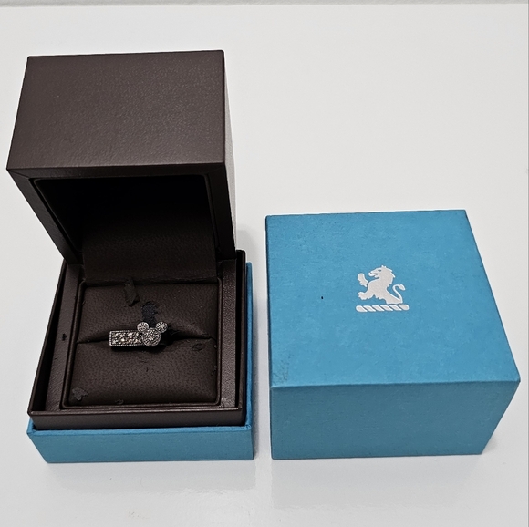 🇨🇦 Birks Disney Mickey Mouse Sterling Silver & Marcasite Gemstone Ring - Picture 11 of 16